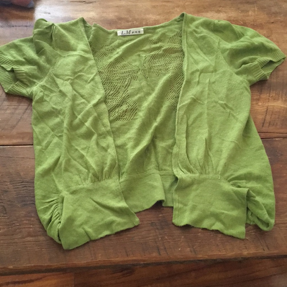 Short sleeve cartigan